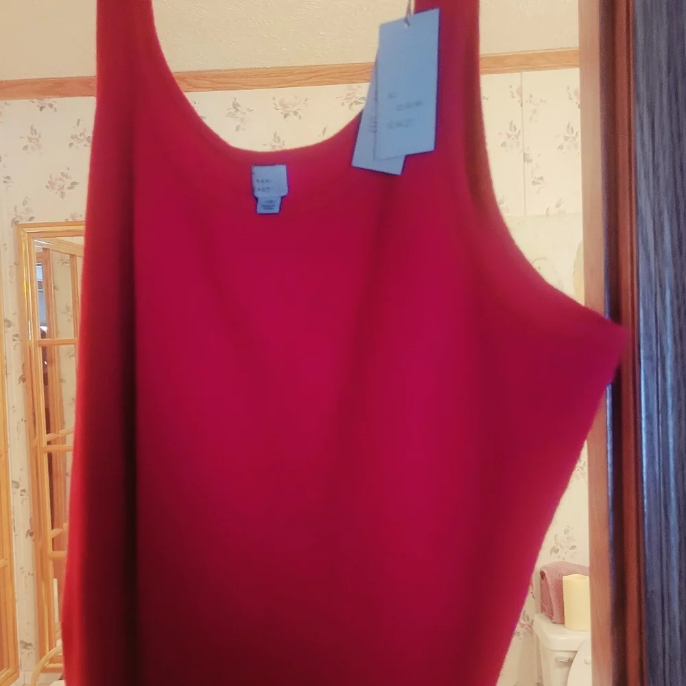 4x Red Sleeveless Sweater Tank. I Have 2 Of These In 4x Brand New With Tags - Picture 2 of 6